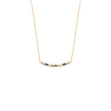 Marquise multi coloured crystal pendant