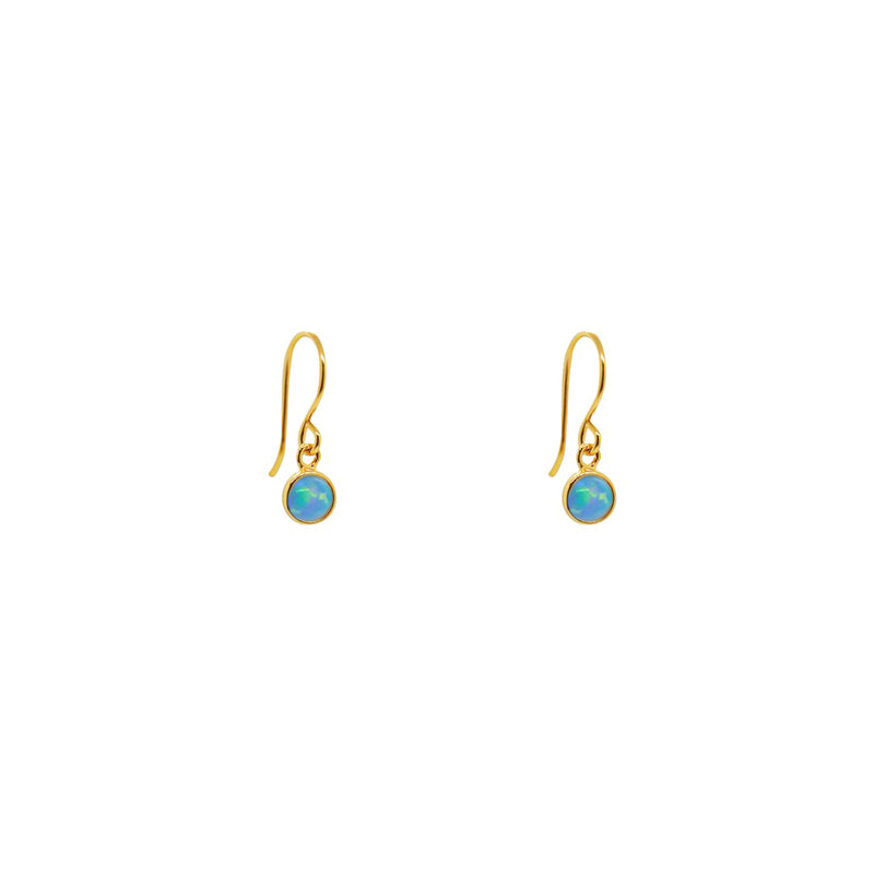 Delta blue opalite hook drop earrings