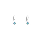 Delta blue opalite hook drop earrings