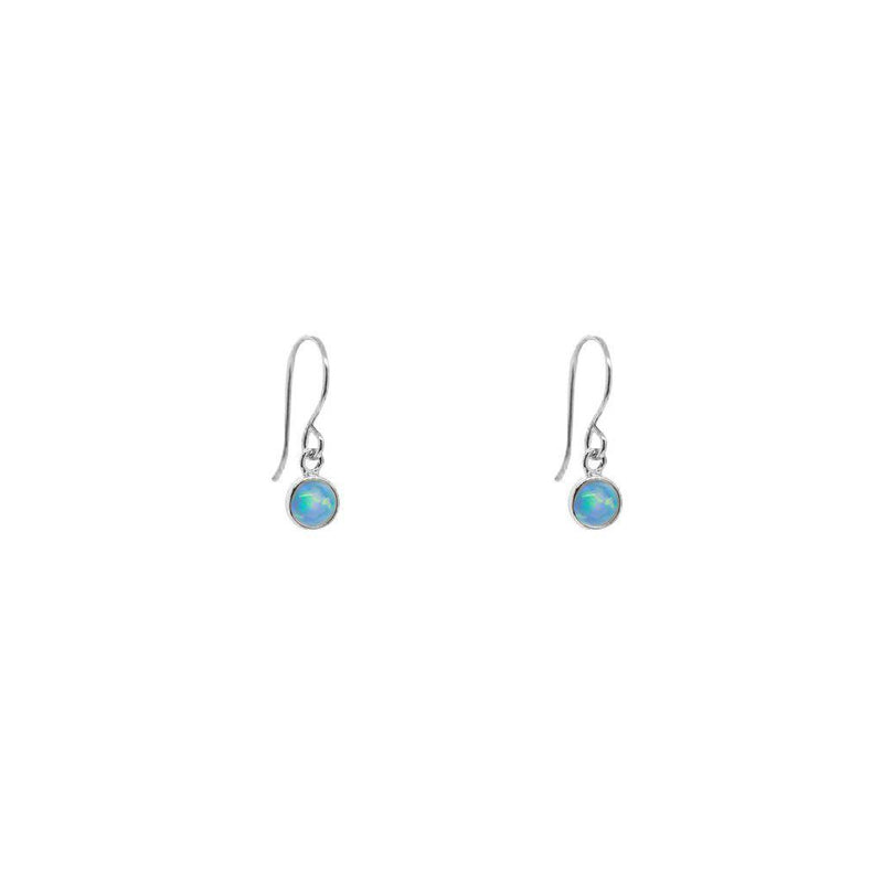 Delta blue opalite hook drop earrings