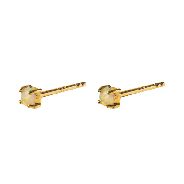 Dia opal studs