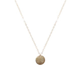 DISC LARGE GOLD FILLED PENDANT-Necklaces-MEZI