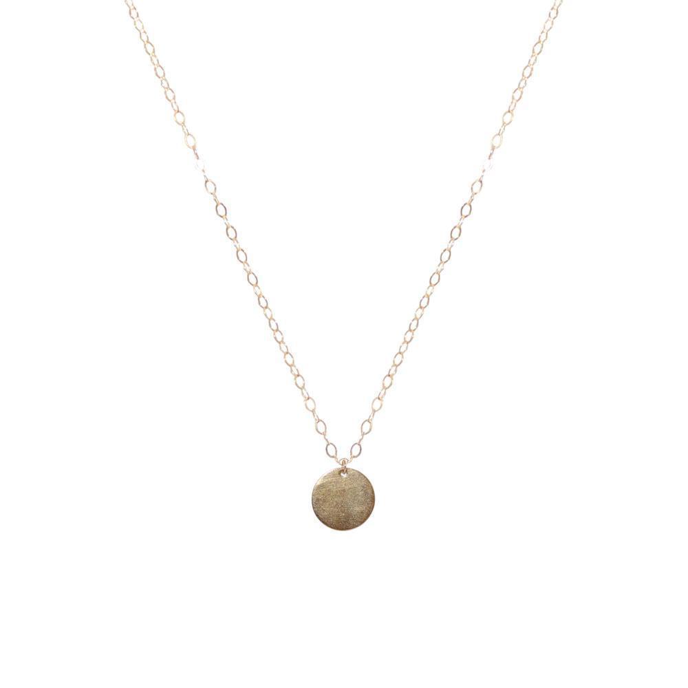 Disc small gold filled pendant | MEZI