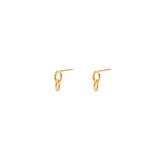 Eire double loop stud earrings