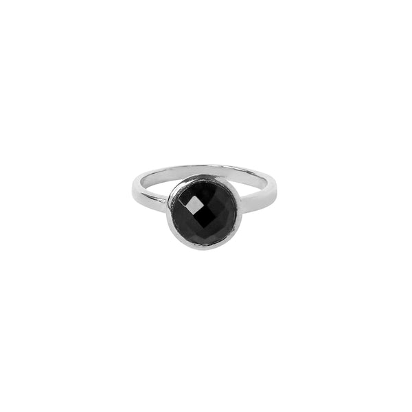 Elkin onyx sterling silver semi-precious ring