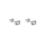 Ellie gold blue topaz semi-precious studs earrings