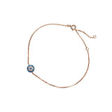 Evil eye crystal bracelet