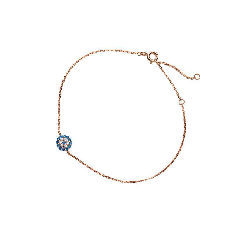 Evil eye crystal bracelet