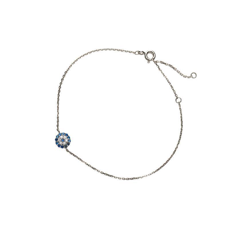 Evil eye crystal bracelet