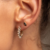 Madina crystal hoop earrings