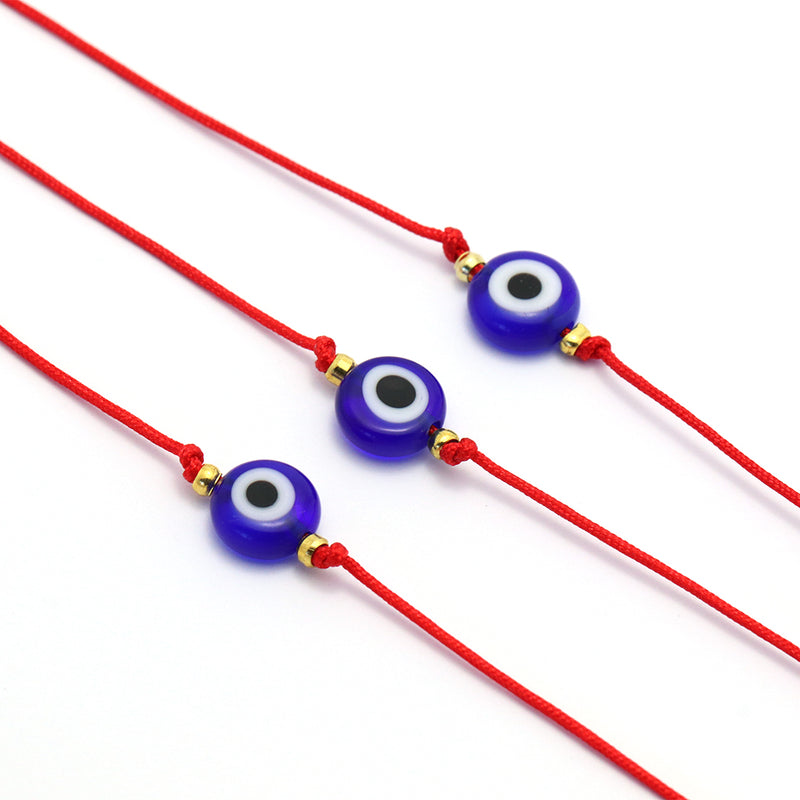 Evil eye red string bracelet