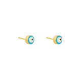 Evil eye 4mm gold studs