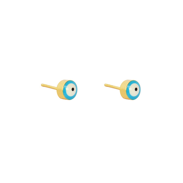 Evil eye 4mm gold studs