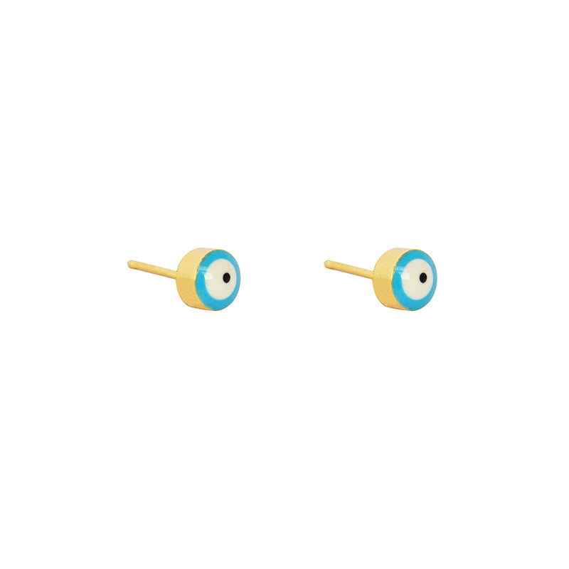 Evil eye 4mm gold studs