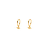 Vito plain huggie drop earrings