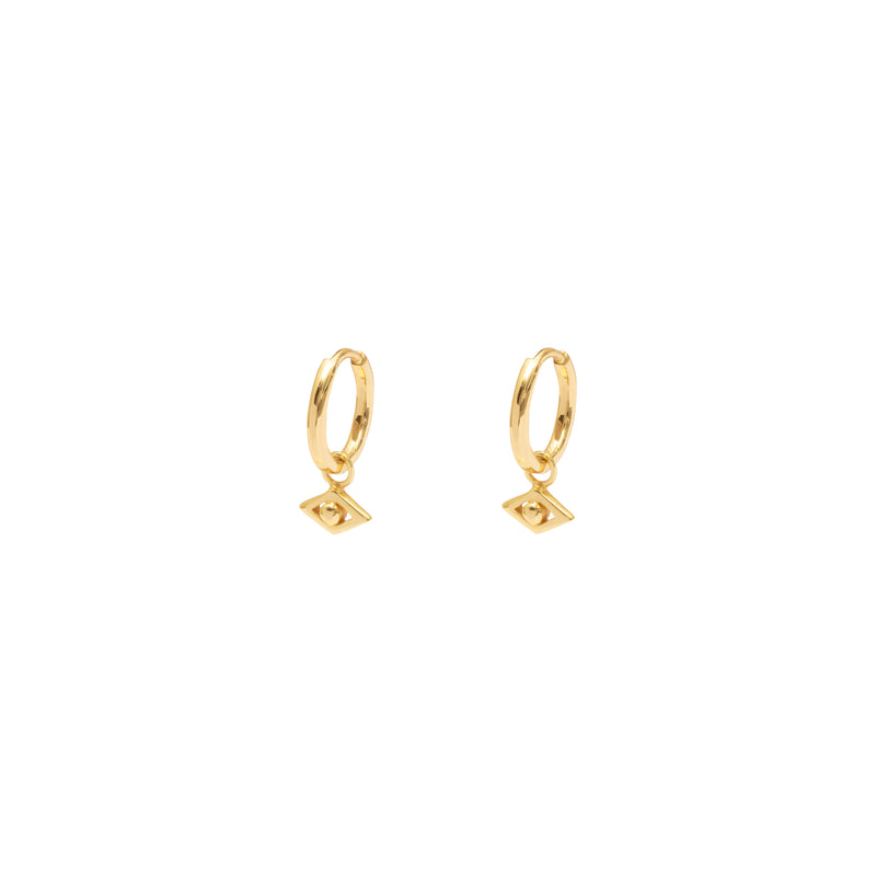 Vito plain huggie drop earrings