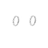 Hedy textured hoops