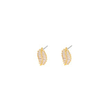 Tamar leaf crystal studs