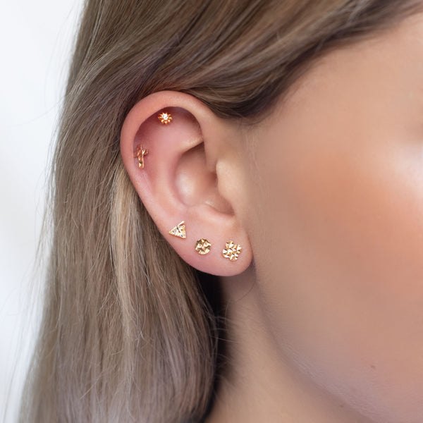 Kafia triangle stud earrings