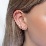 Kalia round stud earrings