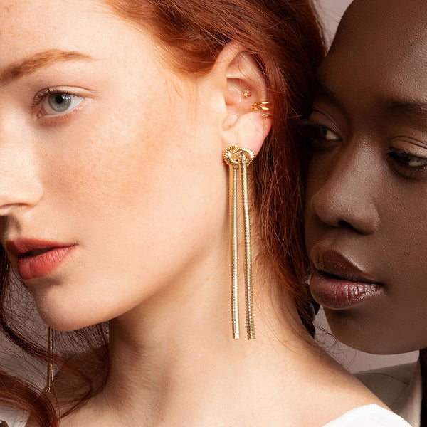 Franco snake chain earrings