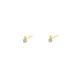 Alno opalite 1 micron gold studs