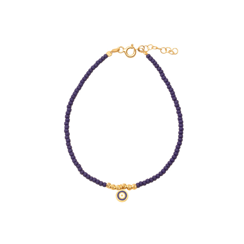 Pilara semi precious stone evil eye bracelet