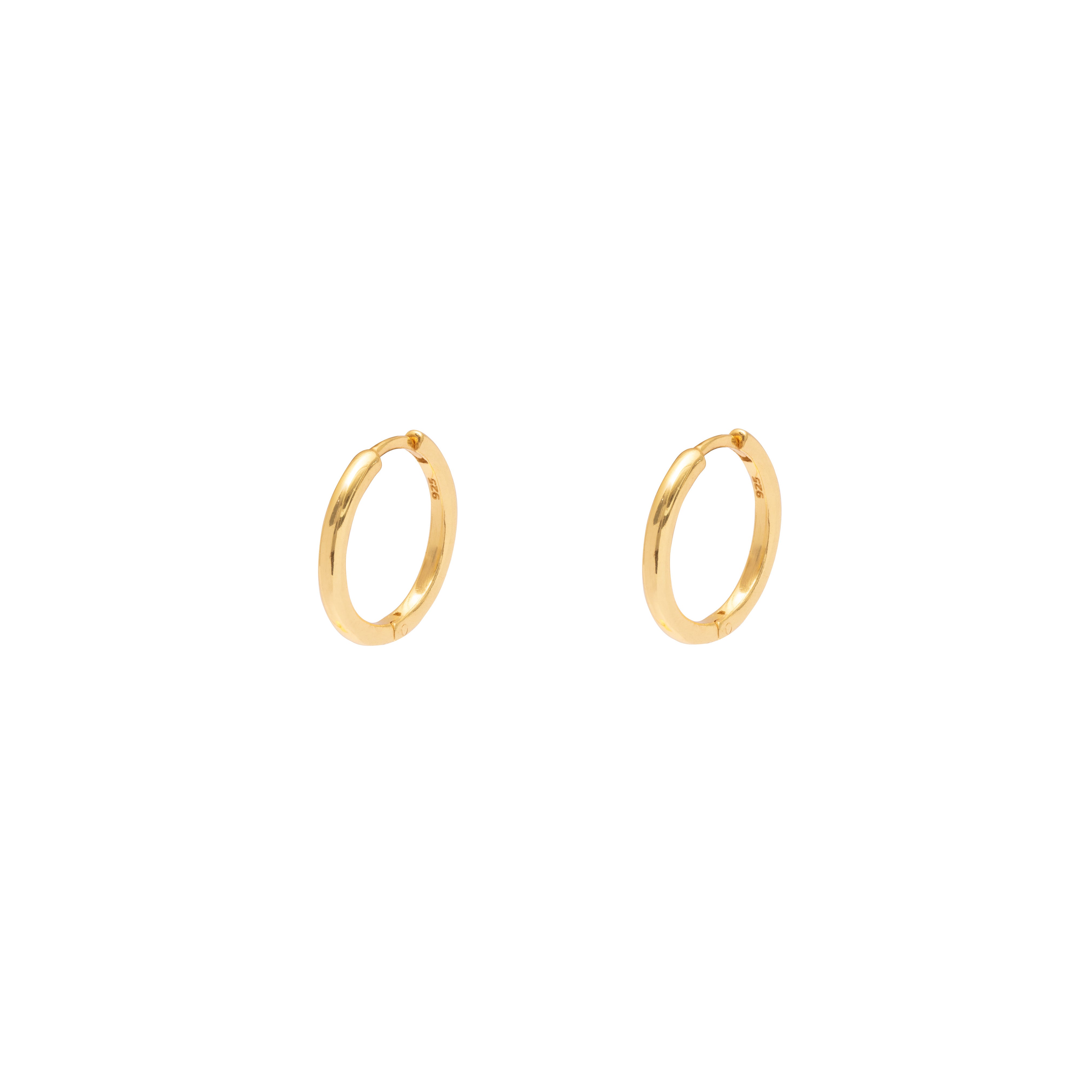 Tesni plain hoop earrings | MEZI