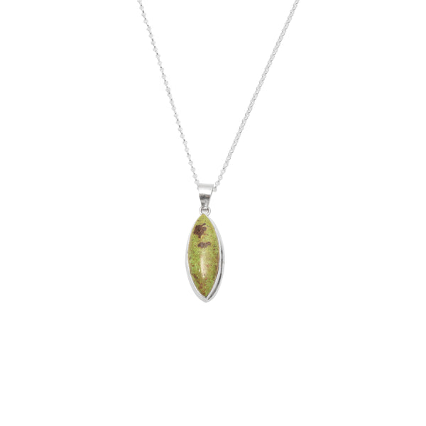 Barbara Australian chrysocolla semi precious stone pendant