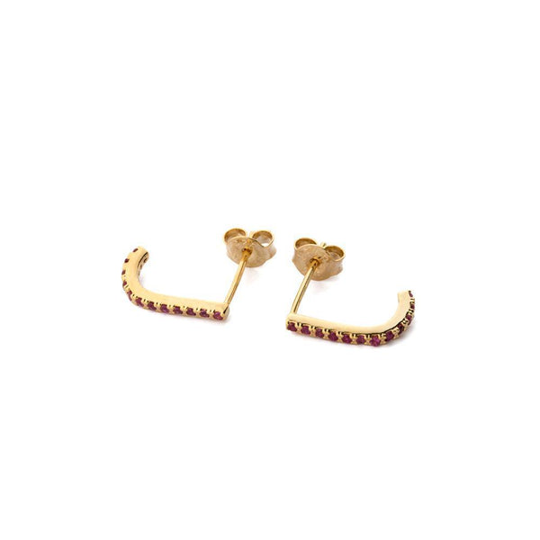 HADLEY PINK/GOLD CRYSTAL SUSPENDERS-Earrings-MEZI