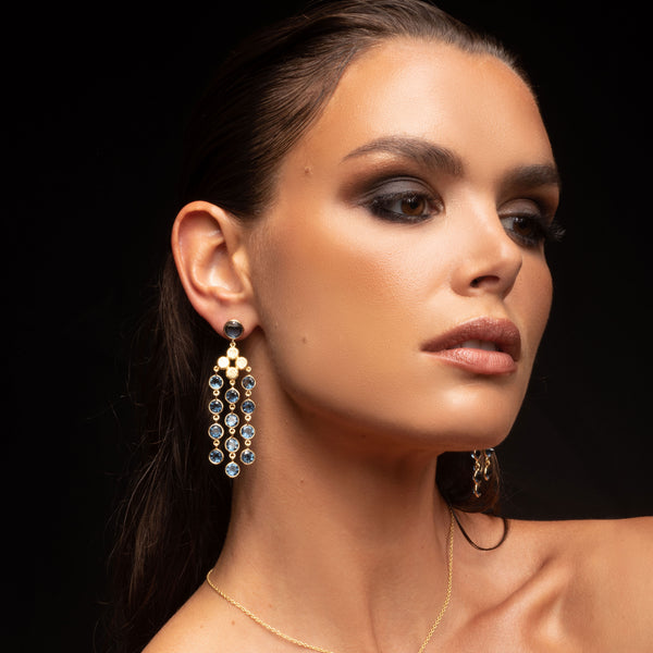 Batu semi precious earrings