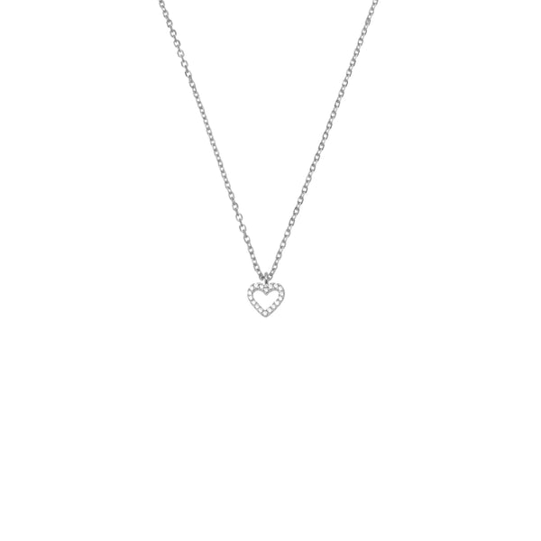 Amar crystal love heart pendant