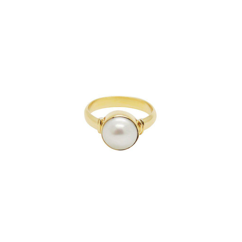 Helma gold filled pearl ring