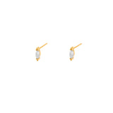 Giulia opalite 1 micron gold studs