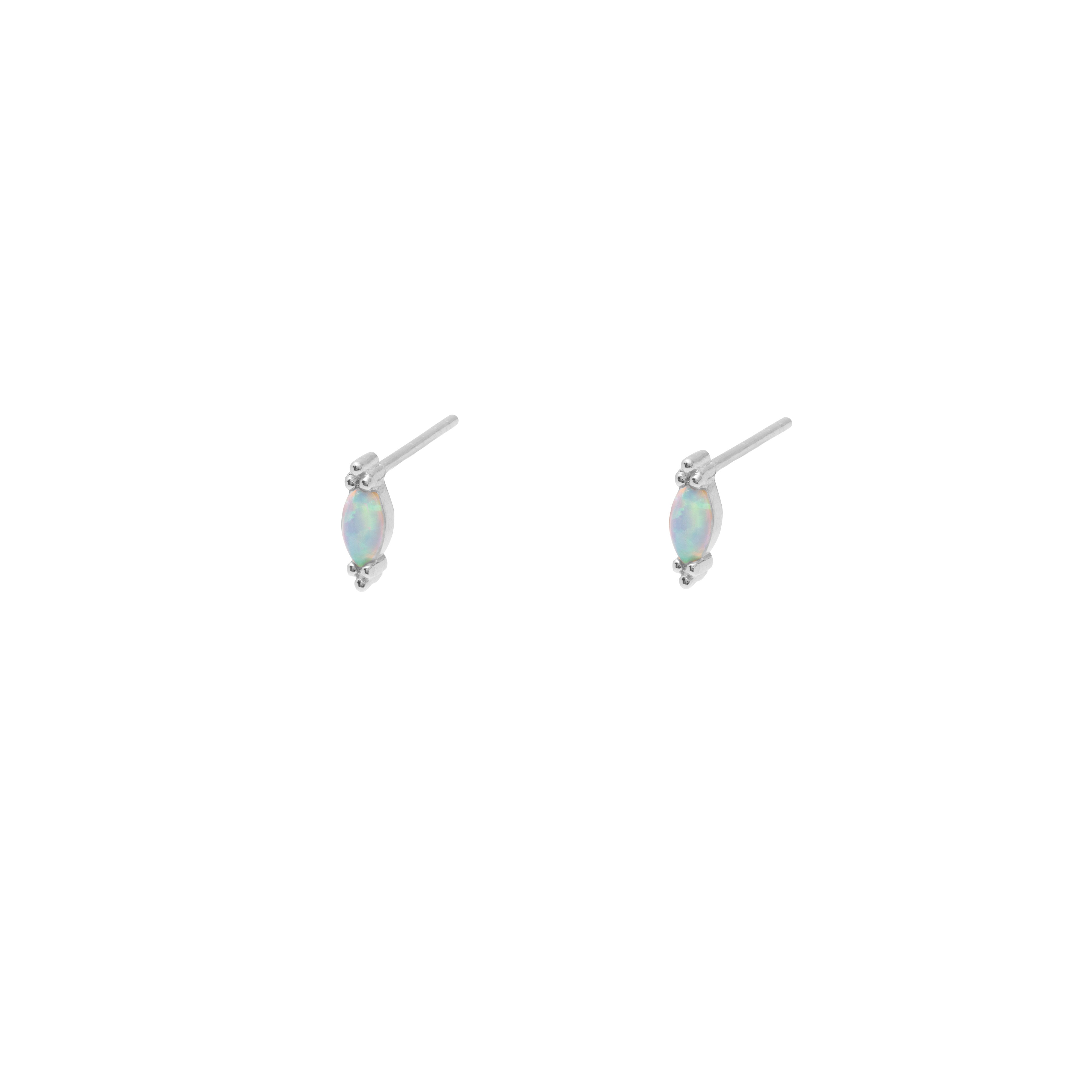 Giulia opalite 1 micron gold studs | MEZI
