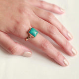 Hollye gold filled turquoise semi-precious ring