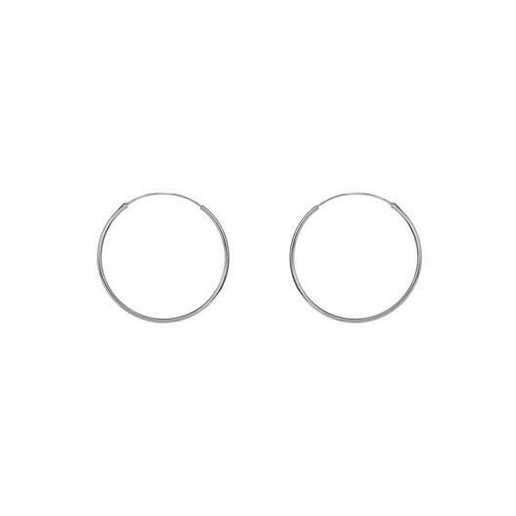 Sterling silver hoop earrings | MEZI