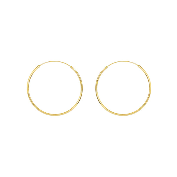 Hoops gold filled 3.5 cm
