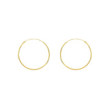 Hoops gold filled 3 cm