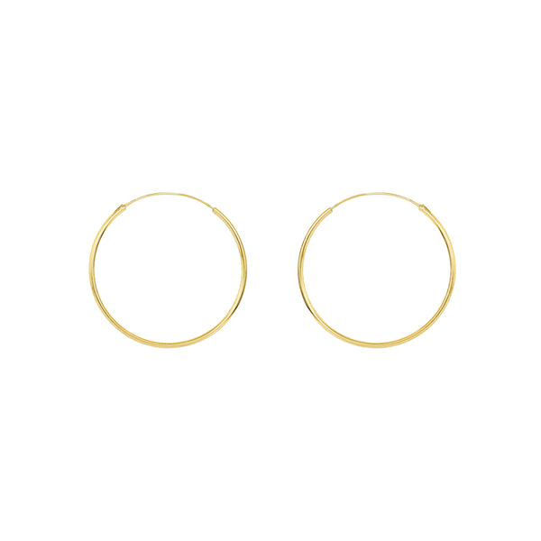 Hoops gold filled 3 cm