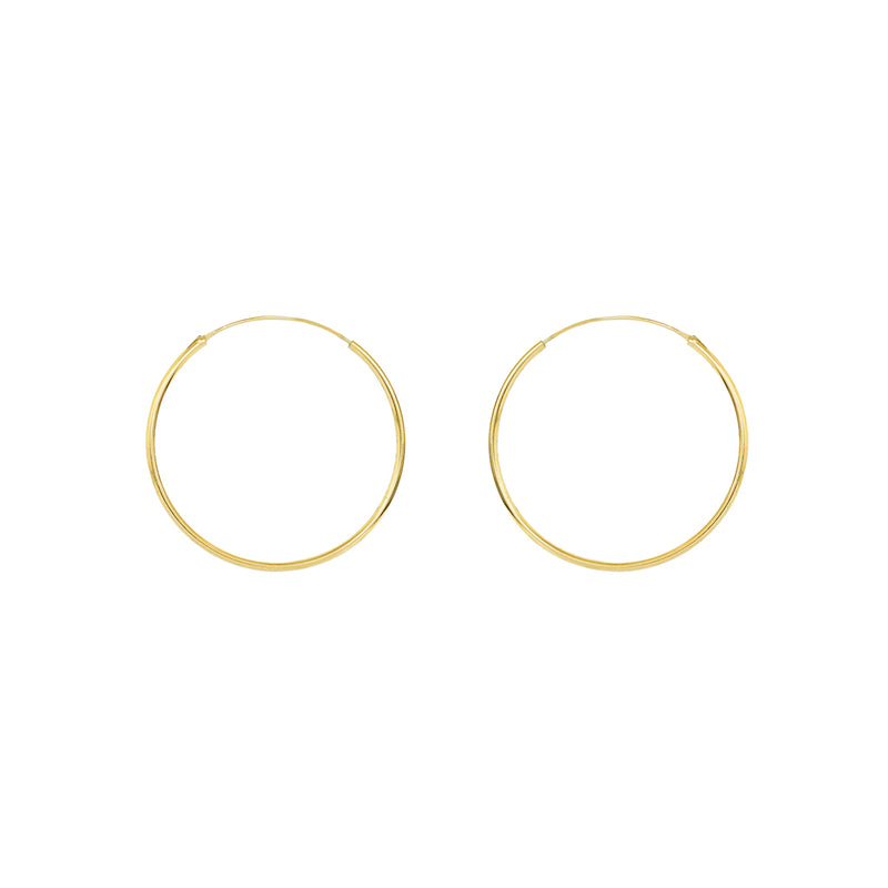 Hoops gold filled 3 cm