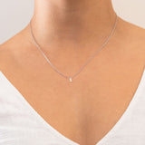 Plain Initial pendant necklace