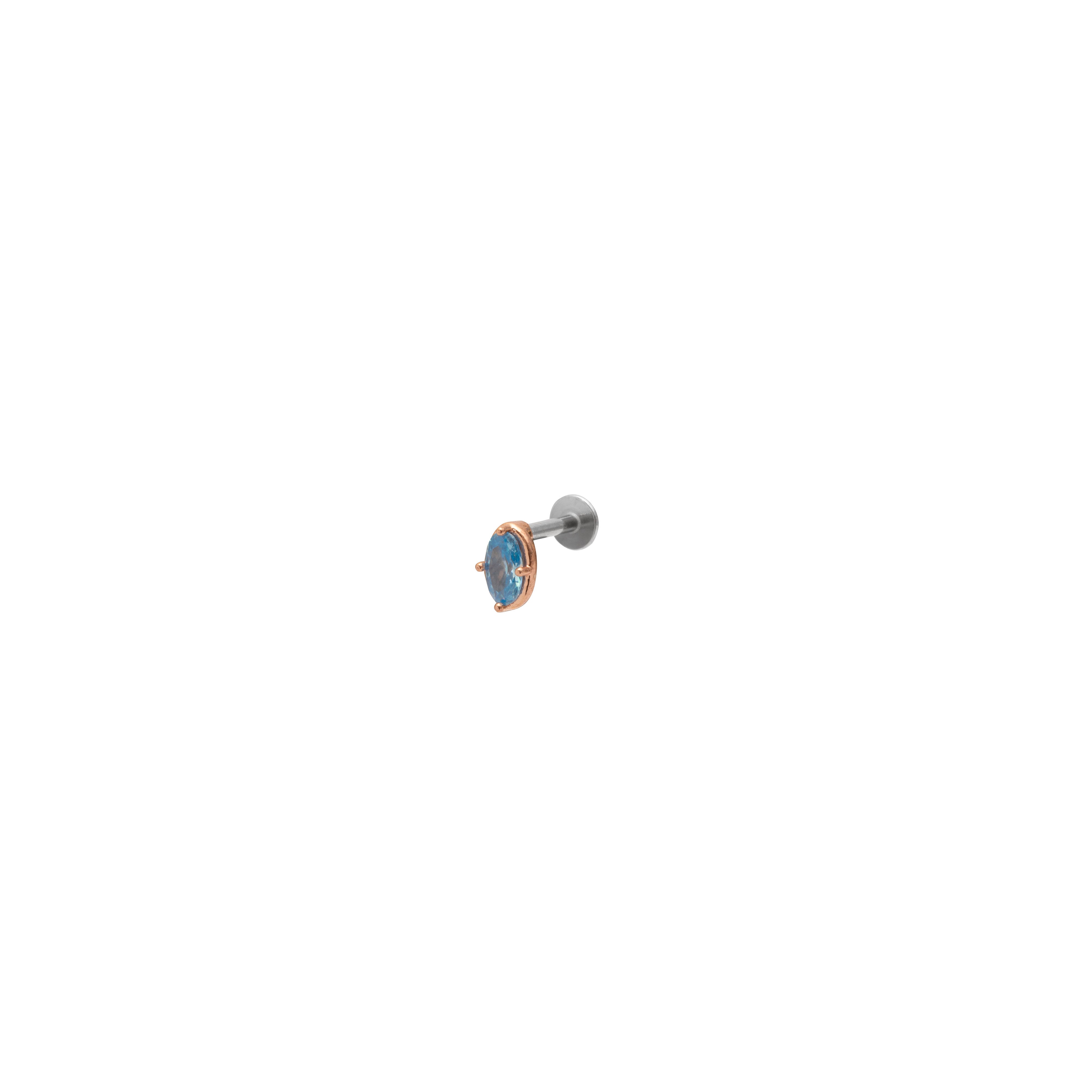 Oval shape labret bar | MEZI