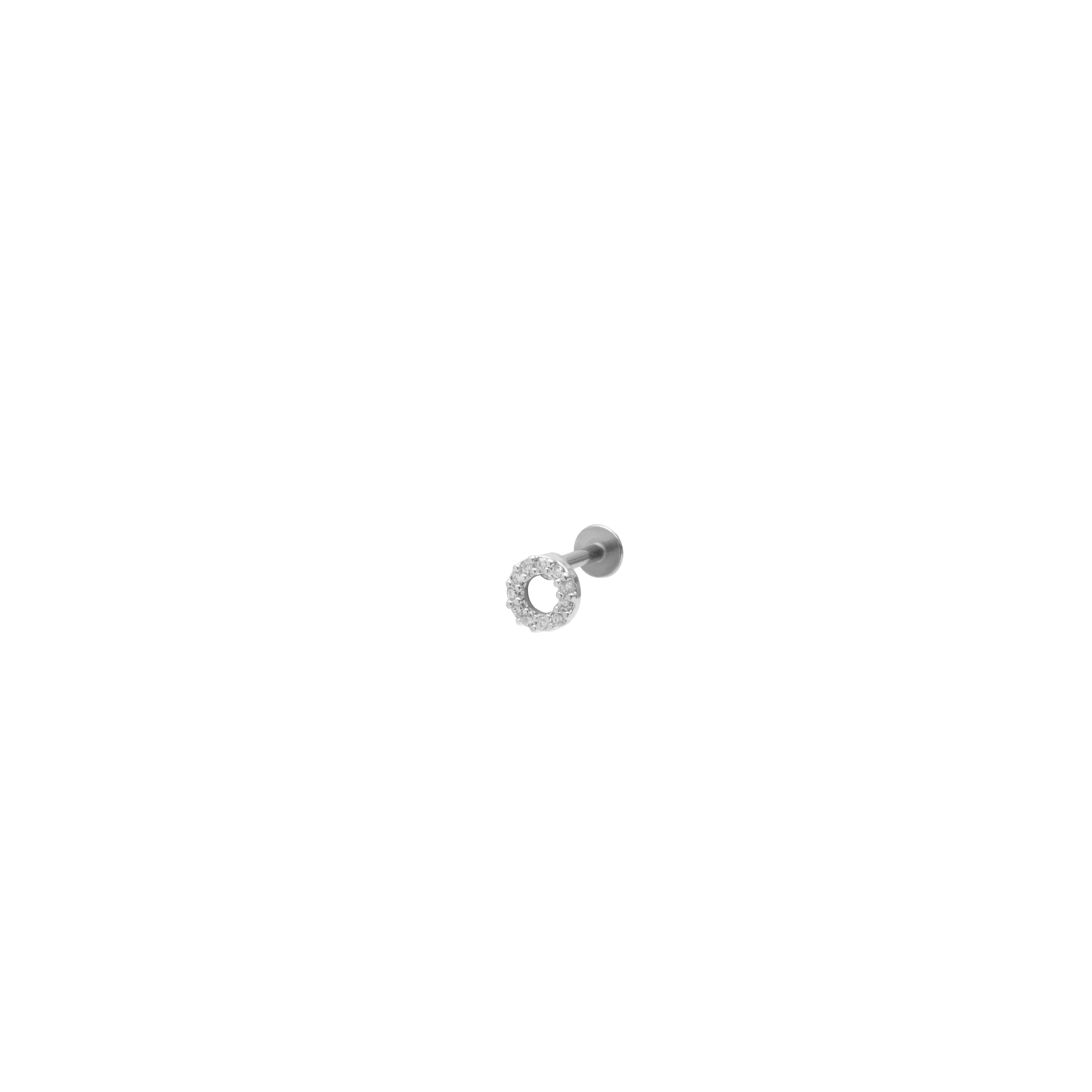 Shelby round hollow labret bar | MEZI