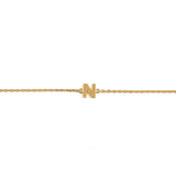 INITIAL PLAIN GOLD BRACELET-Initials-MEZI