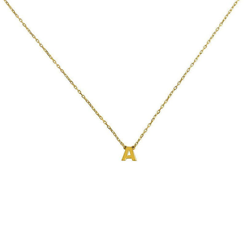 Plain Initial pendant necklace