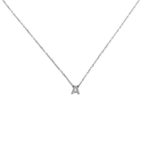Plain Initial pendant necklace