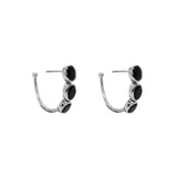 Ivah 2 micron gold onyx studs
