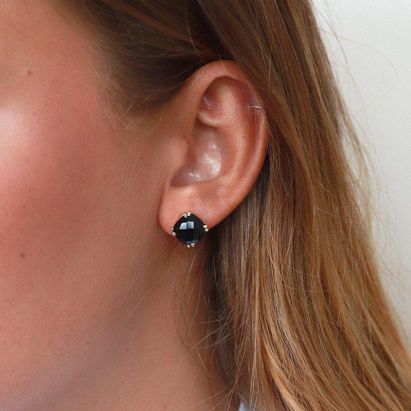 Izetta 2 micron gold semi-precious studs