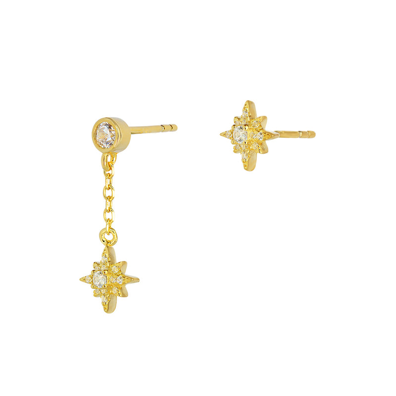 Estrella star drop earrings